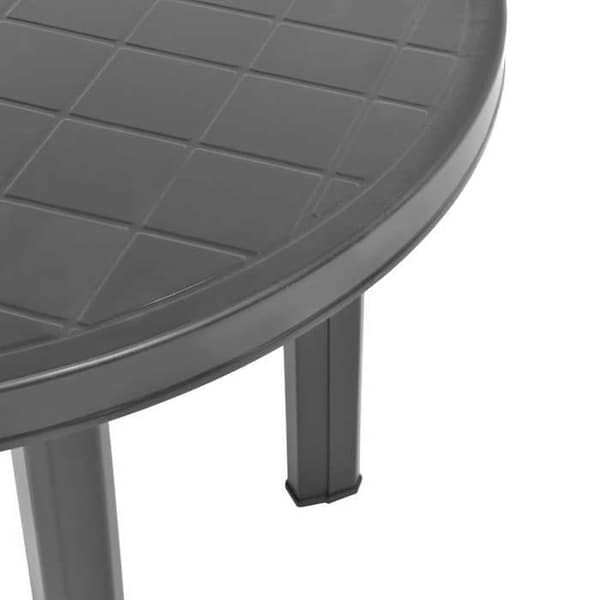 Maison Exclusive - Anthracite 89 cm Puutarhapöytä Muovia