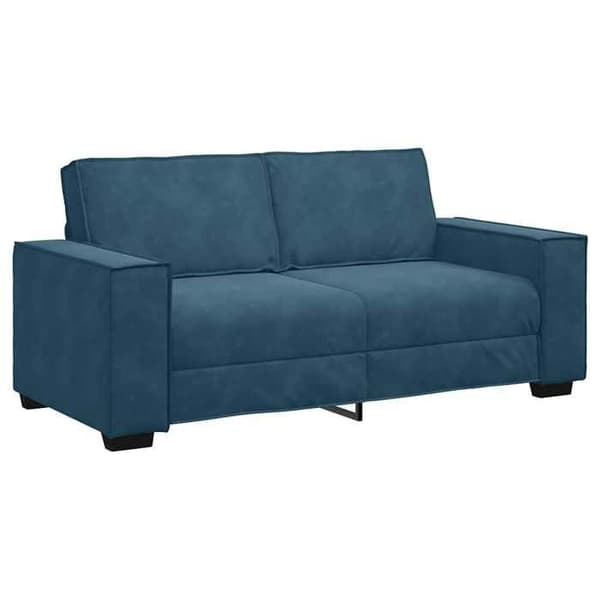 Maison Exclusive - Sofa 2 pladser blå velour 180x78x84 cm