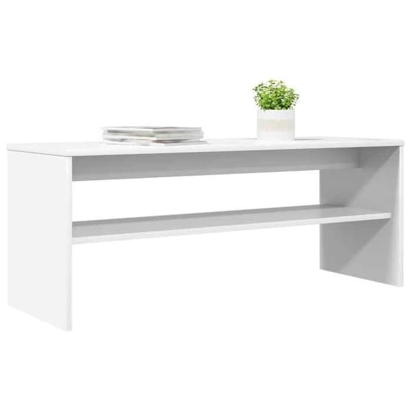 Maison Exclusive - TV-möbel 100 x 35 x 40 cm Vit Ingenjörsträ Vit