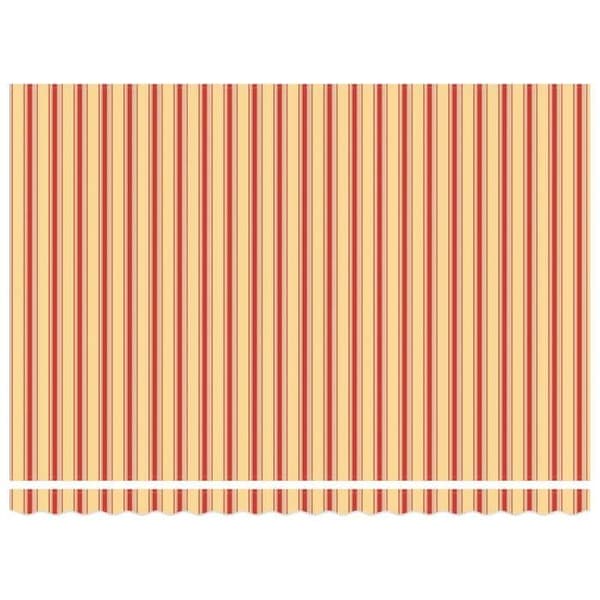 Maison Exclusive - Manuell utdragbar markis Gul och Orange 5 × 3,5 m
