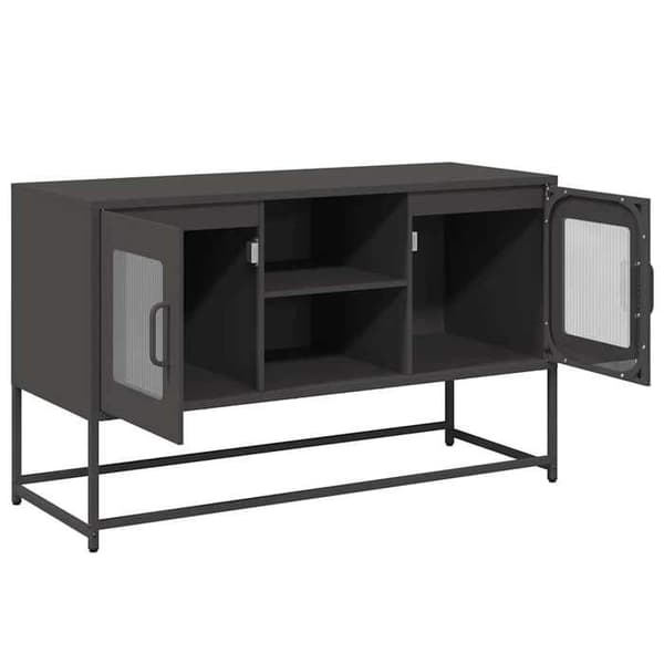 Maison Exclusive - Sort TV-møbel 100,5x39x60,5 cm stål