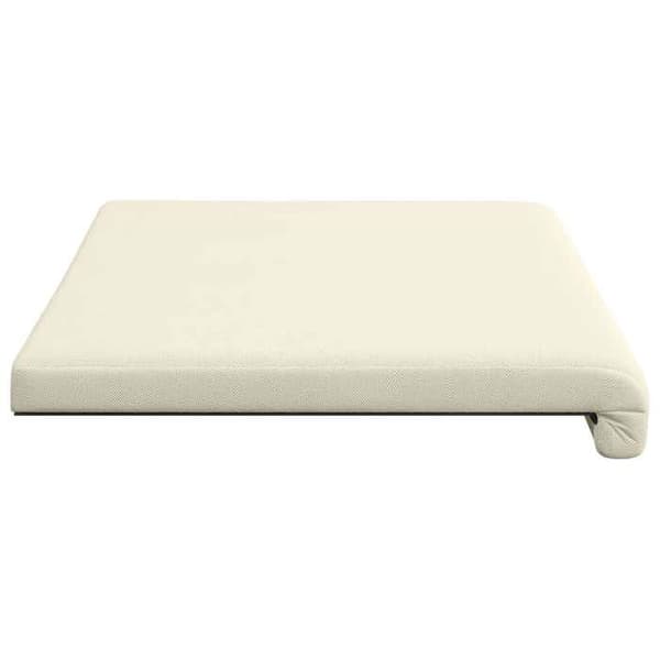 Maison Exclusive - Kudde för bänk i texturerad sammet, krämfärg, djup 35 cm Grädde
