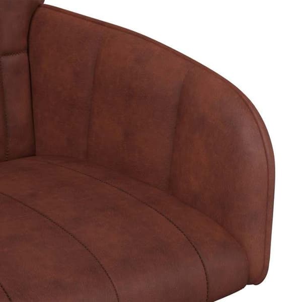 Maison Exclusive - Matstolar 6 st i Brun Glansig Konstläder