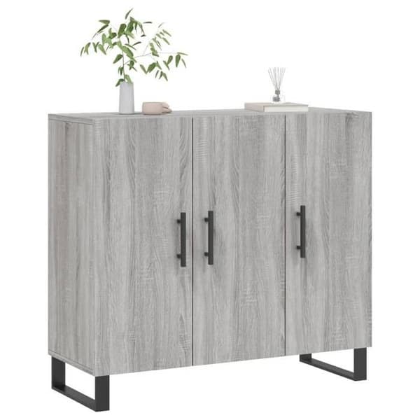 Maison Exclusive - Buffet sonoma grå 90x34x80 cm ingeniørtræ