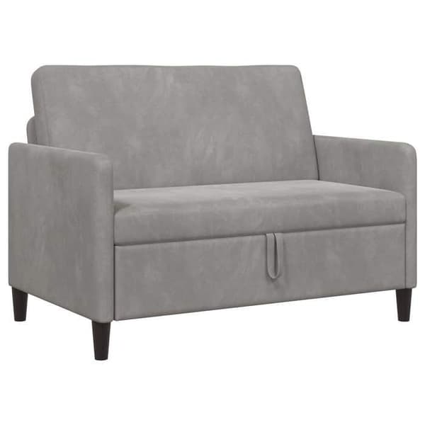 Maison Exclusive - Sofa med opbevaring Lys grå 122 x 78 x 87 cm Polyester