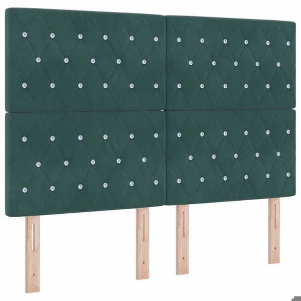 Maison Exclusive - Tummanvihreä pääty 160 cm Sametti