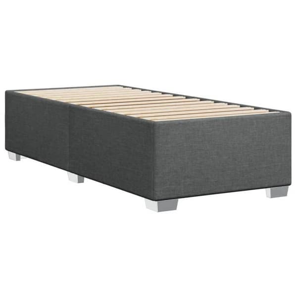 Maison Exclusive - Sängram utan madrass mörkgrå 90x190 cm tyg