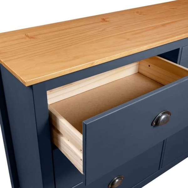 Maison Exclusive - Buffet Hill Harmaa 125x40x80 cm Kestävä mänty Grå