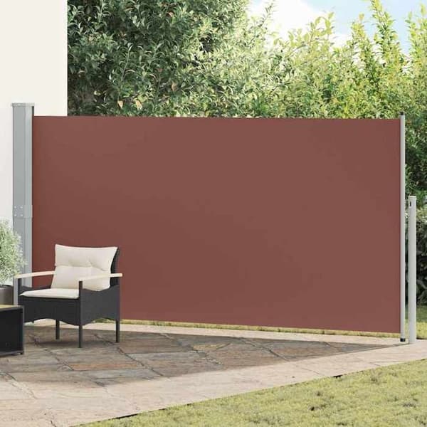 Maison Exclusive - Fällbart sidotak 160 x 500 cm Brun