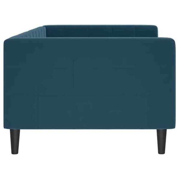 Maison Exclusive - Sängsoffa utan madrass blå 90x200 cm sammet blå