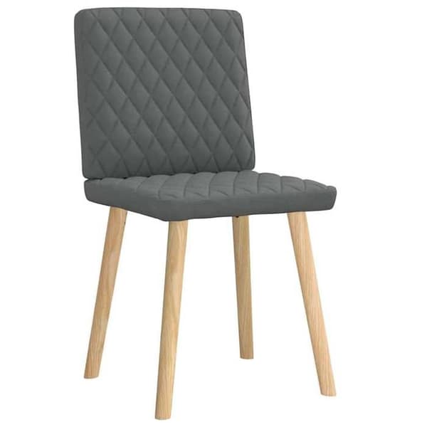 Maison Exclusive - Matstolar set om 2 mörkgrå tyg