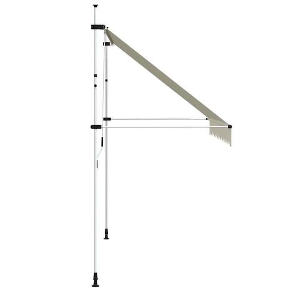 Maison Exclusive - Manuell utdragbar markis 300 cm Kräm Grädde