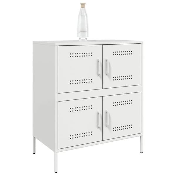 Maison Exclusive - Buffé vit 68x39x79 cm stål