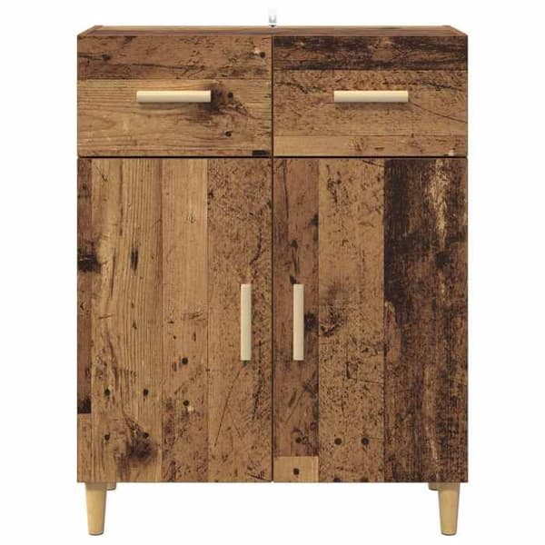Buffet - EKSKLUSIVT HUS - 34 x 69,5 x 89 cm - Ingeniørtræ - Moderne - Mat brun