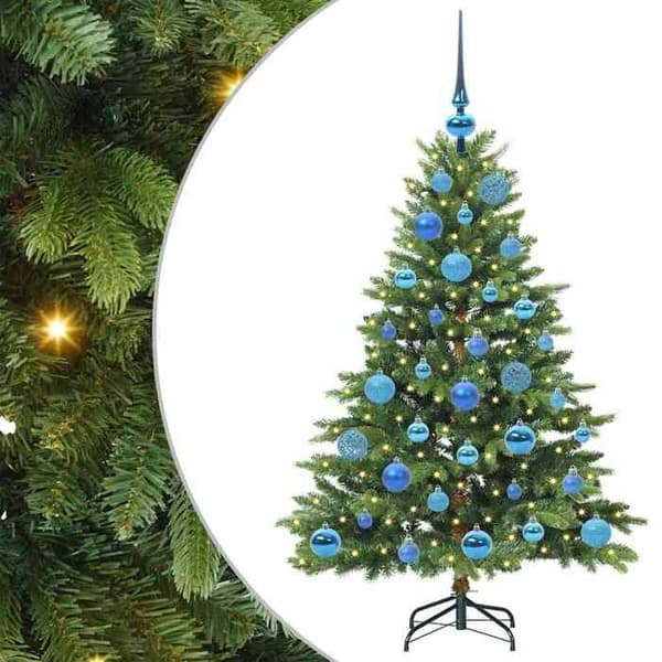 Konstgjord julgran - EXKLUSIV HEM - 120 cm - 150 LED - Grön - USB Grön