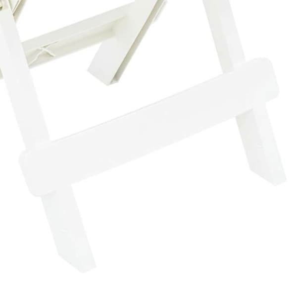 Maison Exclusive - Foldbart havebord hvidt 45x43x50 cm plastik
