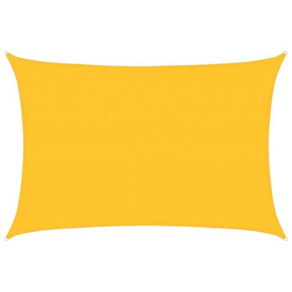 Maison Exclusive - Skygge-sejl 160g/m² rektangulær gul 3,5x4,5 m PEHD