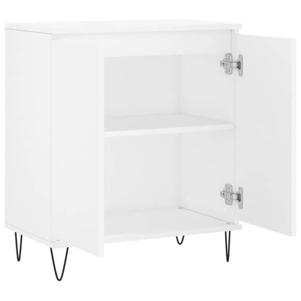 Maison Exclusive - Buffé Vit 60x35x70 cm Ingenjörsträ