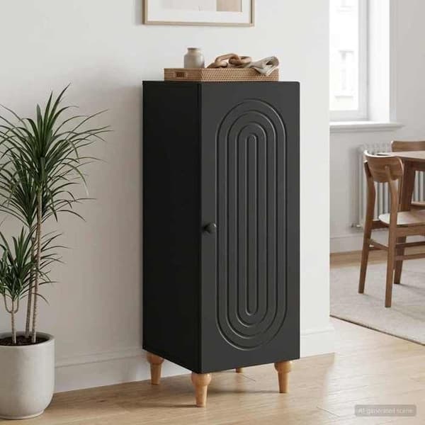 Maison Exclusive - Buffet Sort 33 x 34,5 x 90 cm Ingeniørtræ