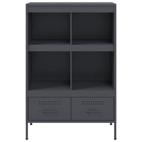 Maison Exclusive - Buffet høj antracit 68x39x101,5 cm stål