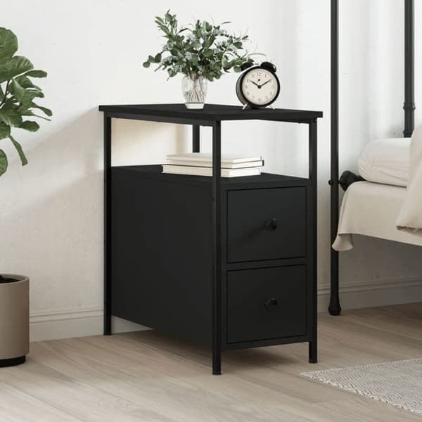 Natteskab - Eksklusiv Hus - Sort - 30x60x60 cm - Robust jernramme Sort