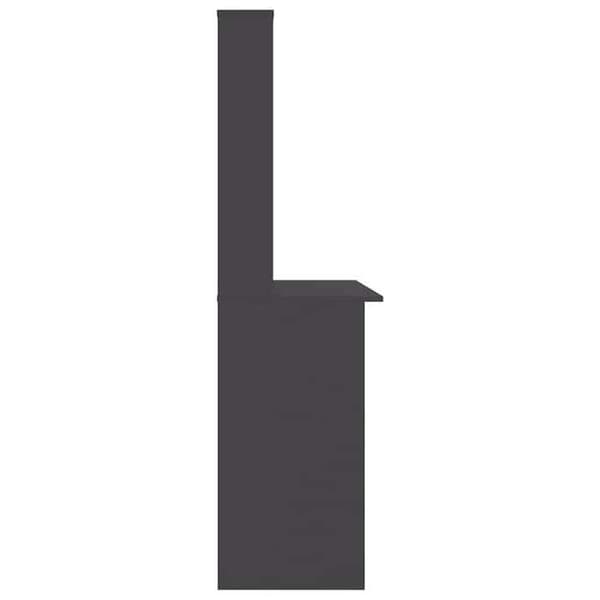 Kontor - EXKLUSIVT HUS - 110x45x157 cm - Grå - Ingenjörsträ - Vertikal design Grå