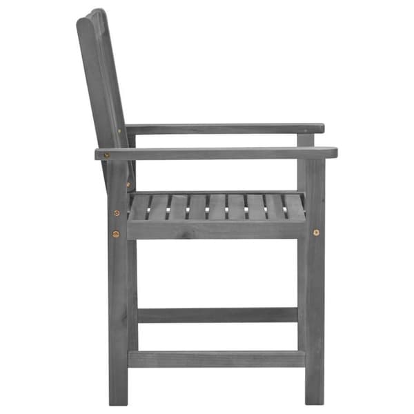 Maison Exclusive - Designerstole med puder 2 stk grå massiv akacietræ