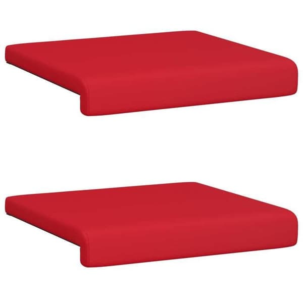 Maison Exclusive - Bänkdyna 2 st Syntetläder Röd Djup 35 cm