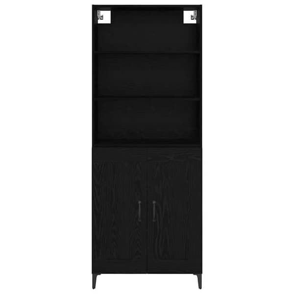 Maison Exclusive - Høj Skab 2 stk Sort Eg 69,5 x 34 x 180 cm svart ek
