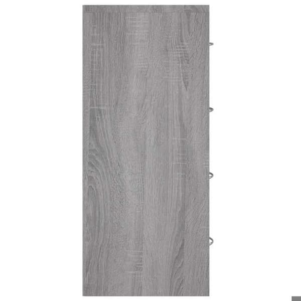Maison Exclusive - Buffet 4 laatikolla 60x30,5x71 cm Sonoma harmaa