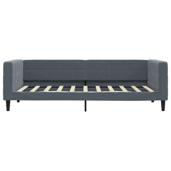 Maison Exclusive - Mörkgrå vilobädd 90x190 cm sammet Mörkgrå