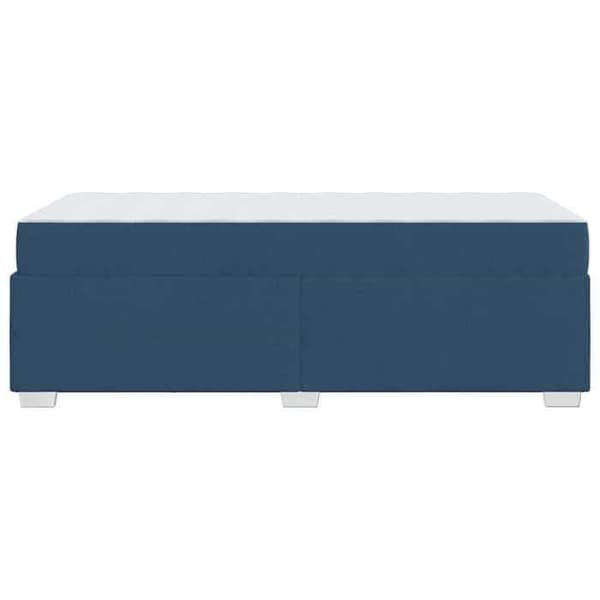 Maison Exclusive - Sängram med madrass Blå 90 x 190 cm tyg