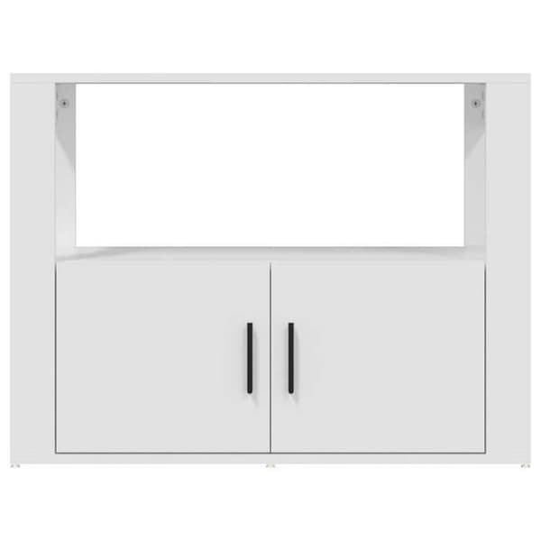 Maison Exclusive - Hvid Buffet 80x30x60 cm Ingeniørtræ Vit