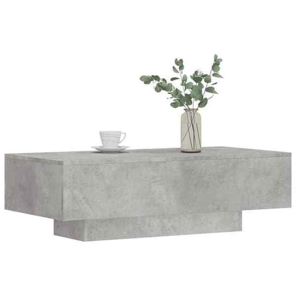 Bord - EKSKLUSIV HUS - 100 x 49,5 x 31 cm - Beton grå - Ingeniørtræ - Rektangulær Betonggrå