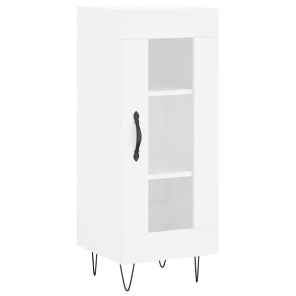 Maison Exclusive - Vit buffé 34,5x34x90 cm ingenjörsträ