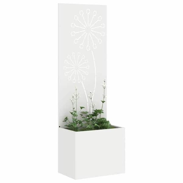 Maison Exclusive - Trädgårdsskyddsskärm Vit 50 x 32 x 150 cm