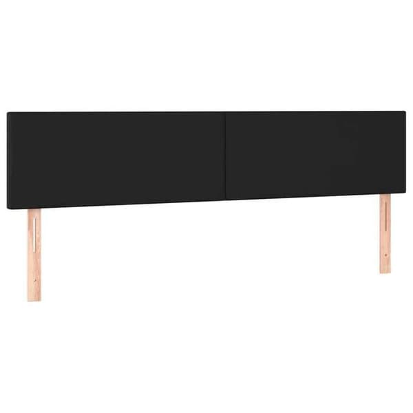Maison Exclusive - Hovedgærder Sort 180x5x78/88 cm Simililæder