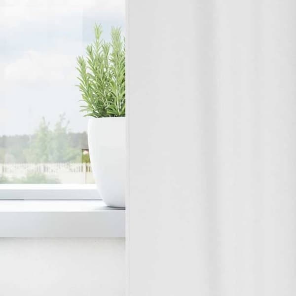 Maison Exclusive - Mörkläggande gardiner med ringar 2 st Vit 245 x 140 cm