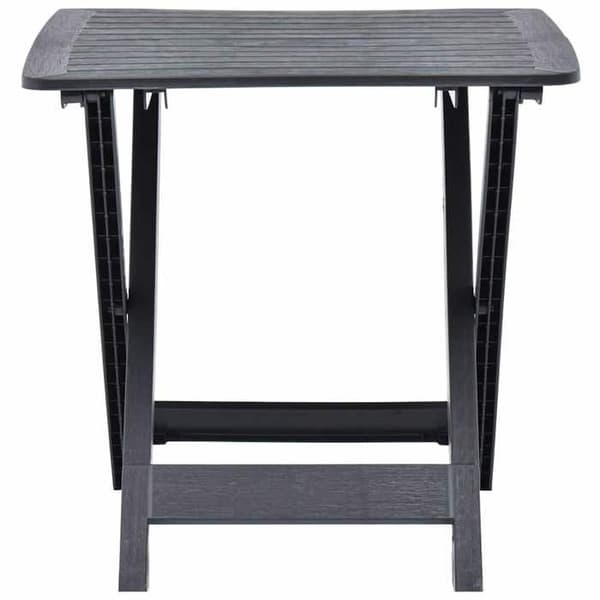 Maison Exclusive - Fällbord för trädgård Anthracite 79x72x70 cm Plast antracit