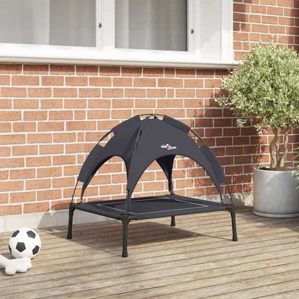 Maison Exclusive - Koiran sänky 63 x 49,5 x 60 cm Musta teräs