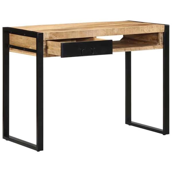 Maison Exclusive - Kontor 100x50x75 cm massiv rå mango træ