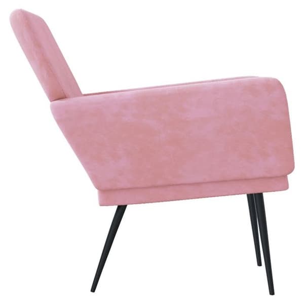 Maison Exclusive - Vaaleanpunainen nojatuoli 62x79x79 cm sametti