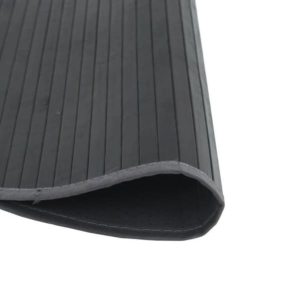 Maison Exclusive - Rund matta grå 100 cm bambu