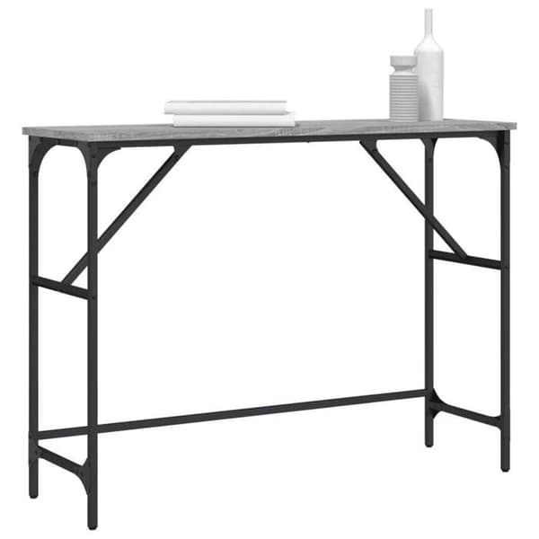 Maison Exclusive - Consolebord sonoma grå 100x32x75 cm ingeniørtræ