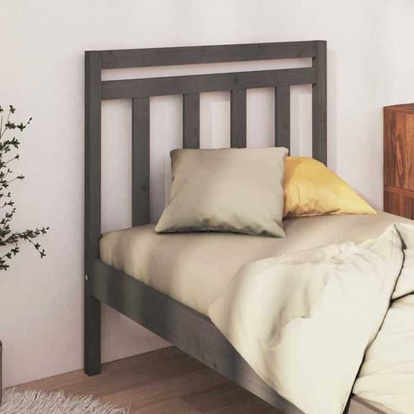 Maison Exclusive - Hovedgærde Grå 81x4x100 cm Massivt fyrretræ Grå