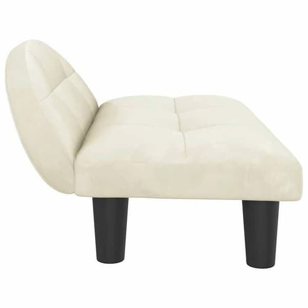 Maison Exclusive - Hundsäng crème 70x52x30 cm sammet Grädde