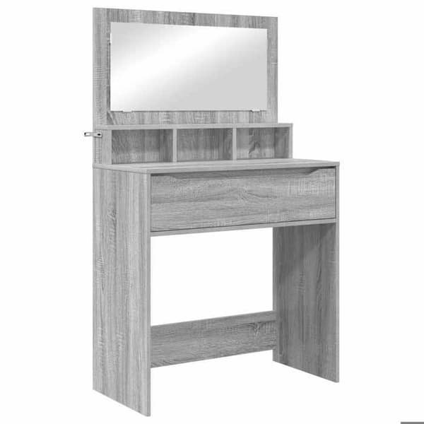 Maison Exclusive - Sminkbord för sovrum Grå Sonoma Ingenjörsträ Gris Sonoma