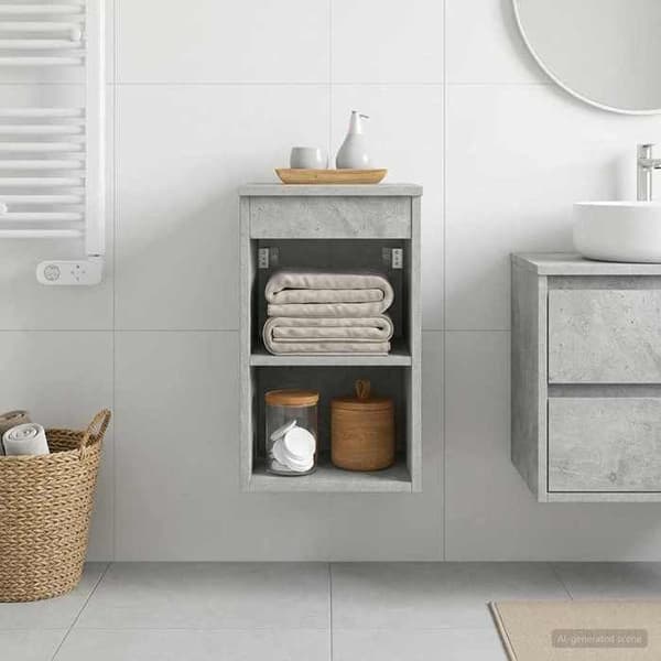 Maison Exclusive - Kylpyhuoneen kaluste In-between Betoni harmaa 30 x 44,5 x 50 cm