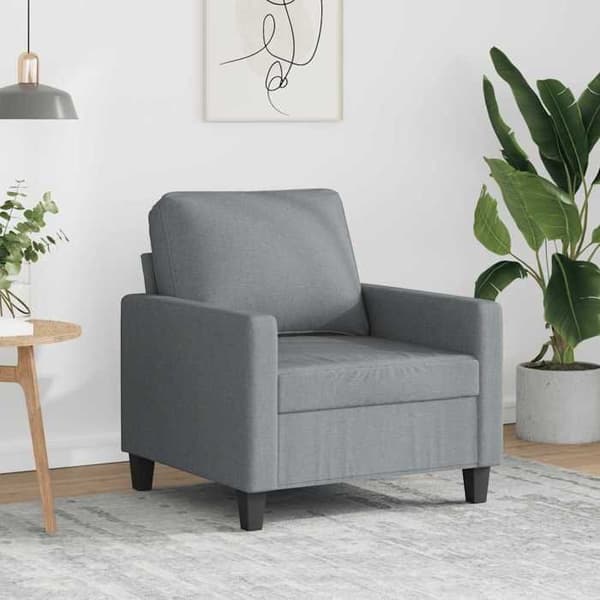 Maison Exclusive - Lys grå stol 60 cm Stof