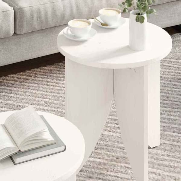 Maison Exclusive - Soffbord 2 st Vit 41,5 x 41,5 x 44 cm Vit